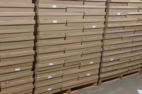 готовая палета с моноацетатной фильтропалкой 120 мм для отправки клиенту